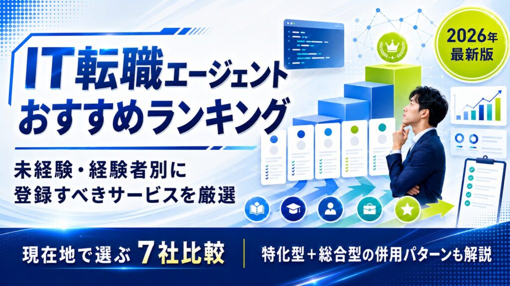 IT転職エージェントおすすめランキング【2026年版】経験者・未経験別に厳選7社