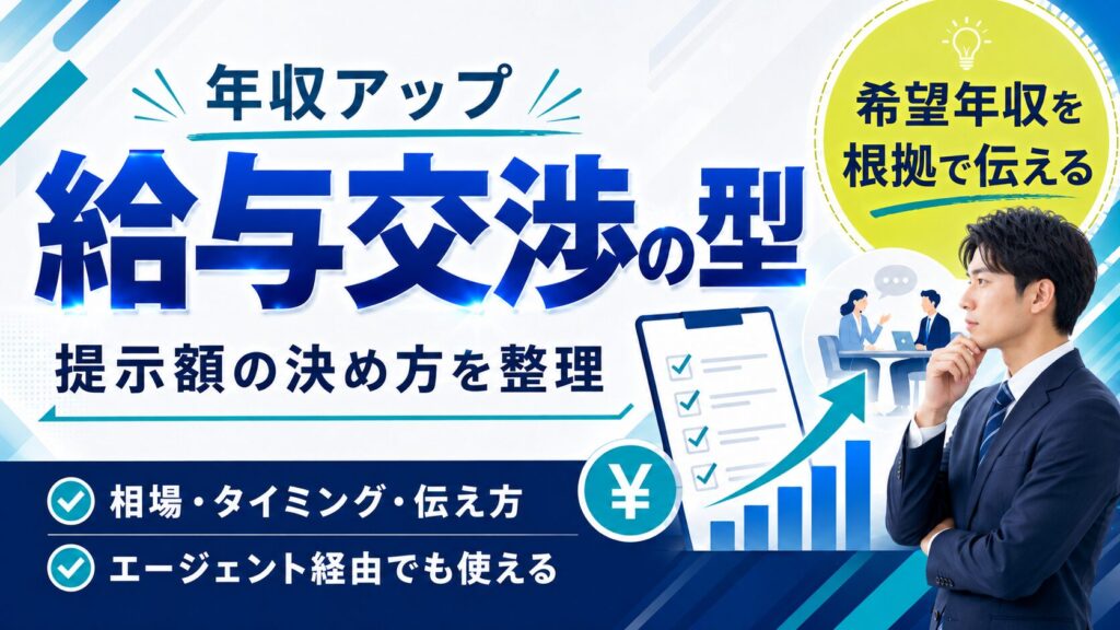 転職の給与交渉のやり方｜13社落ちた私が年収150万アップに使った提示額の決め方とエージェント経由の交渉の型