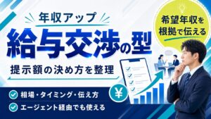 転職の給与交渉のやり方｜13社落ちた私が年収150万アップに使った提示額の決め方とエージェント経由の交渉の型