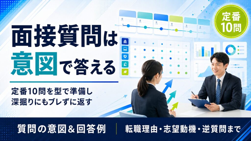 転職面接でよく聞かれる質問と答え方｜定番10の意図と回答例で準備する