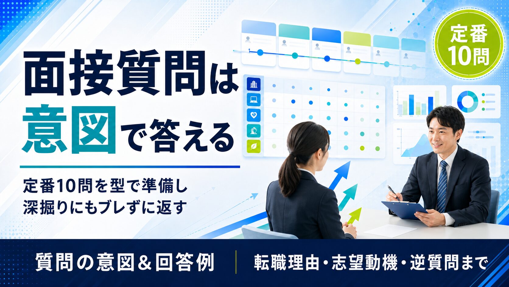 転職面接でよく聞かれる質問と答え方｜定番10の意図と回答例で準備する